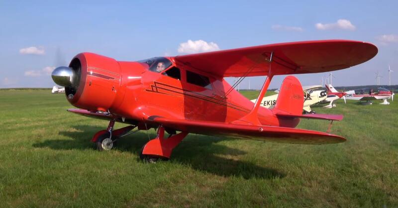 Прародитель частных самолетов с уникальной конфигурацией крыла – Beechcraft Model 17 Staggerwing