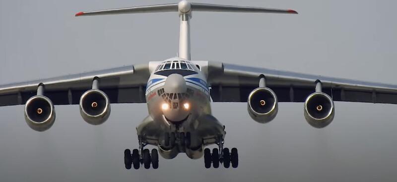 The updated Il-76MD-90A was shown from the inside