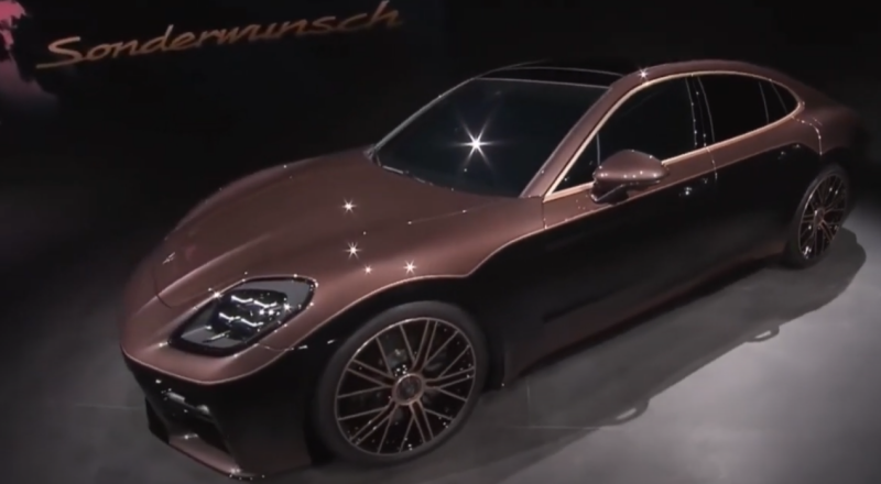 Porsche offers new generation Panamera with gold body