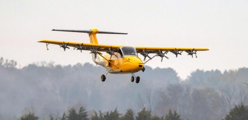 Hybrid-electric aircraft eSTOL Goldfinch makes its first flight