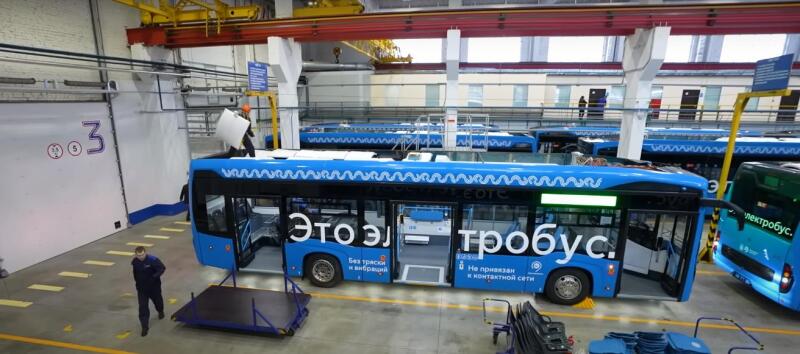 The KAMAZ electric bus was “taught” to charge only at night