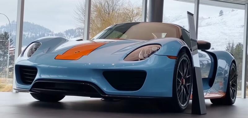 С аукциона продадут редчайший гибрид Porsche 918 Spyder за 3 млн долларов США