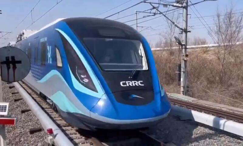 The first hydrogen train has been successfully tested in China