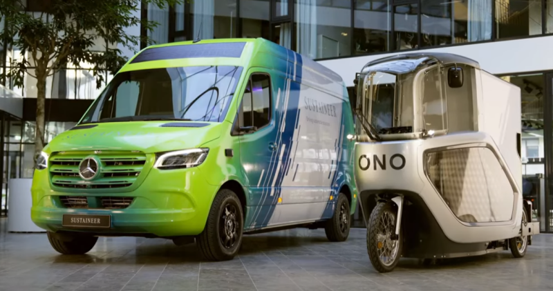 Mercedes-Benz eSprinter ra mắt, hoạt động song song với xe đạp Ono