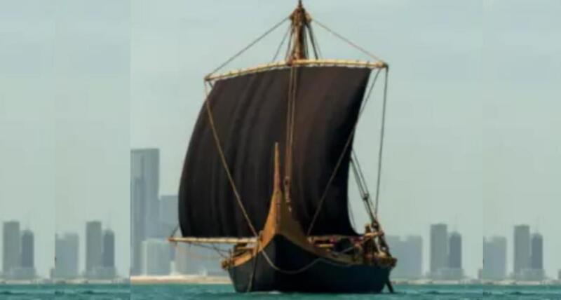 На воду спущен «Маган» – точная копия 4000-летнего корабля
