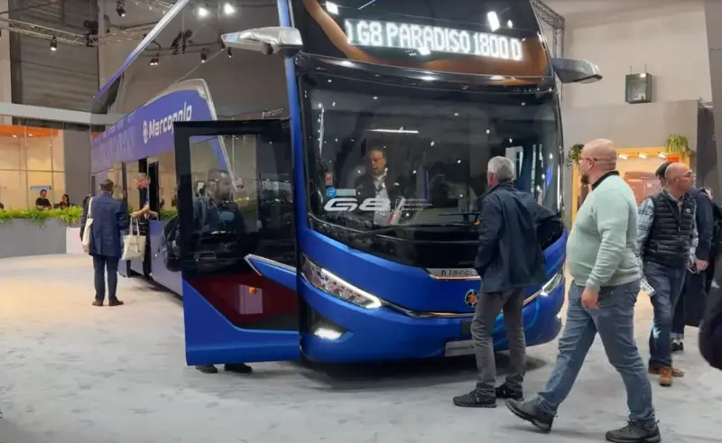 Автобус Marcopolo G8 Scania из Бразилии, где «много-много диких обезьян»