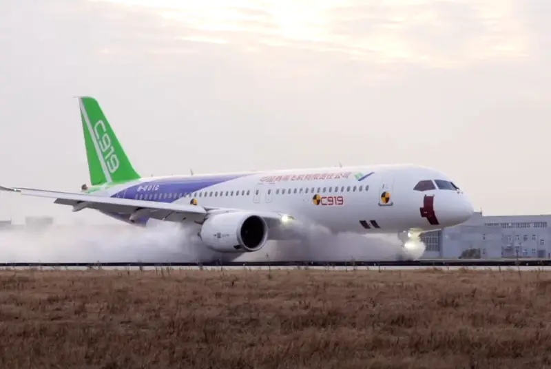 Китайский пассажирский авиалайнер COMAC C919 собирается покорять страны ЕС