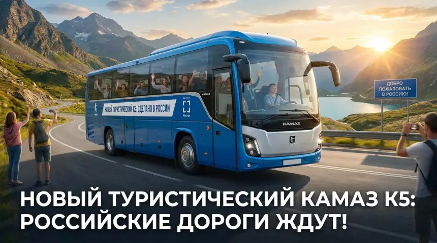 Новый КАМАЗ К5: чем удивит первый отечественный туристический лайнер
