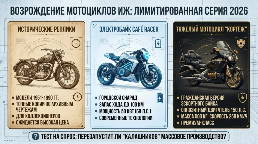 ИЖ вернулся: что «Калашников» готовит байкерам и коллекционерам